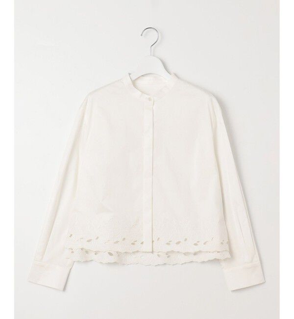 自由区「【洗える】裾刺繍エンブロイダリー ブラウス」|シャツ・ブラウス|