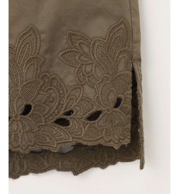 自由区「【洗える】裾刺繍エンブロイダリー ブラウス」|シャツ・ブラウス|