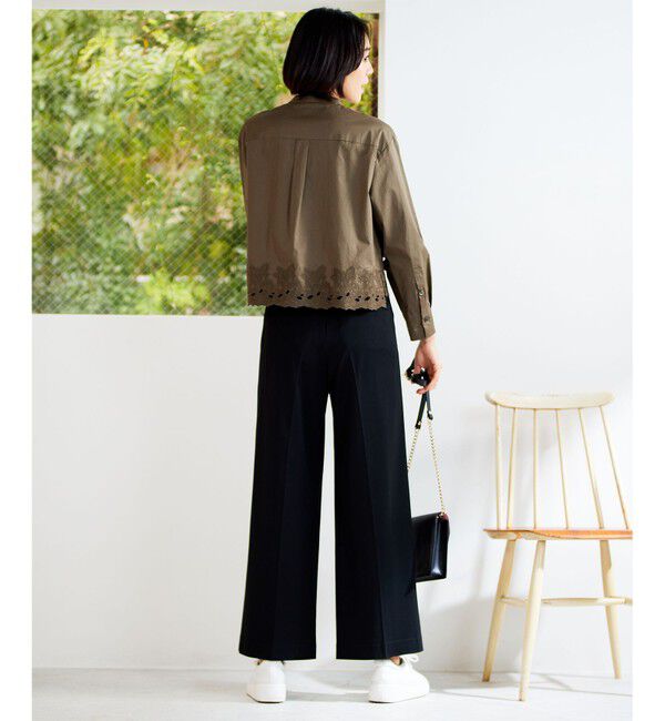 自由区「【洗える】裾刺繍エンブロイダリー ブラウス」|シャツ・ブラウス|