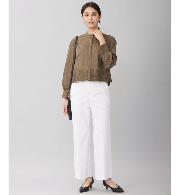 自由区「【洗える】裾刺繍エンブロイダリー ブラウス」|シャツ・ブラウス|