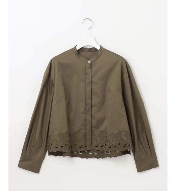 自由区「【洗える】裾刺繍エンブロイダリー ブラウス」|シャツ・ブラウス|