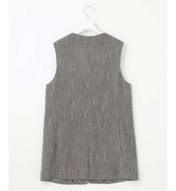 自由区「【洗える】ライトカラミミドル丈 ジレ」|ベスト・ジレ|