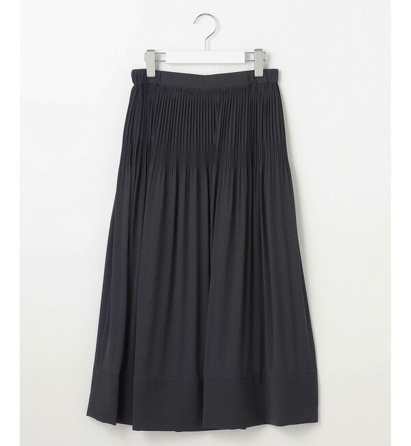 自由区「【定番人気・ウエストゴム・セットアップ対応・セレモニー・通勤】ライトサテンプリーツ スカート」|スカート|