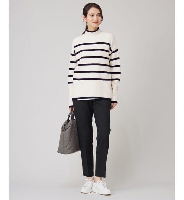 自由区「【WEB限定カラーあり・洗える】ウールカシミヤブレンドハイネック ニット」|ニット・セーター|