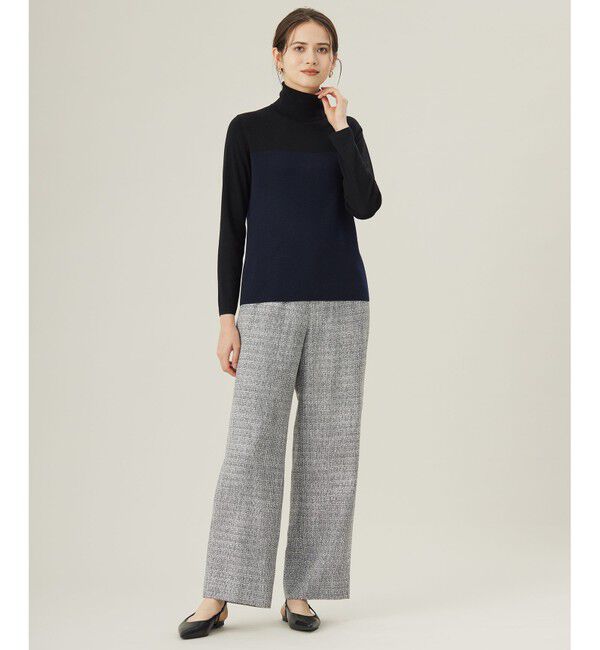 自由区「【セットアップ対応・洗える】ライトミックスツイードワイドストレート パンツ」|その他|