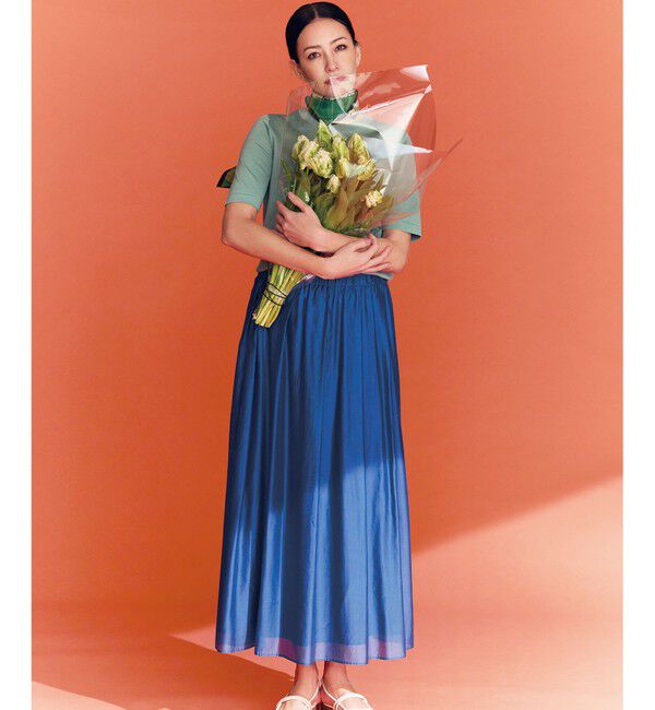 自由区「フラワープリントレター スカーフ」|バンダナ・スカーフ|