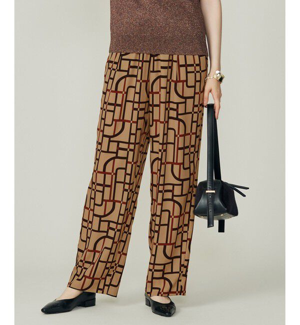 自由区「【カタログ掲載】ジオメトリックレトロプリント パンツ」|その他|ﾍﾞｰｼﾞｭ