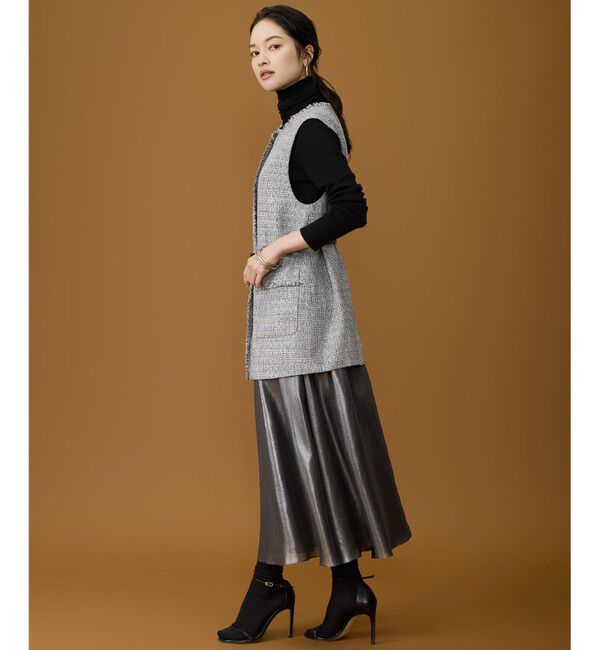 自由区「【SHIHOさん着用】ウールシルクミックスインナー ニット」|ニット・セーター|