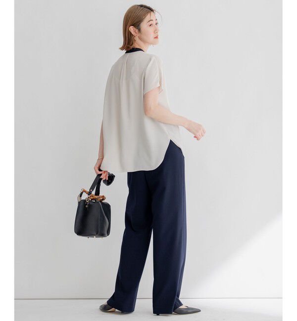 23区「【WEB限定/洗える】2WAYストレッチツイル ワイドパンツ」|その他|