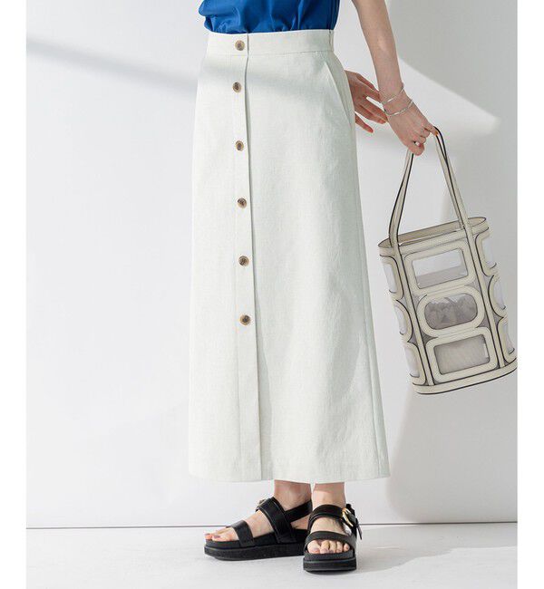 23区「【セットアップ対応】オックスストレッチ スカート」|スカート|ﾗｲﾄｸﾞﾚ