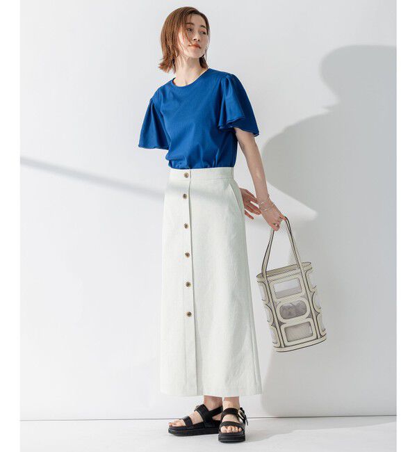 23区「【セットアップ対応】オックスストレッチ スカート」|スカート|