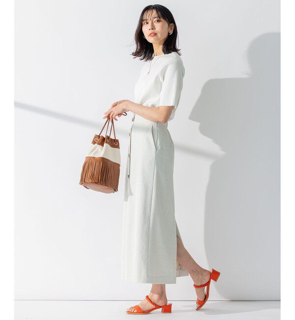 23区「【セットアップ対応】オックスストレッチ スカート」|スカート|