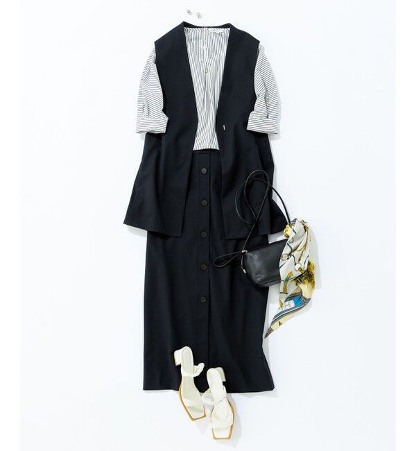 23区「【セットアップ対応】オックスストレッチ スカート」|スカート|