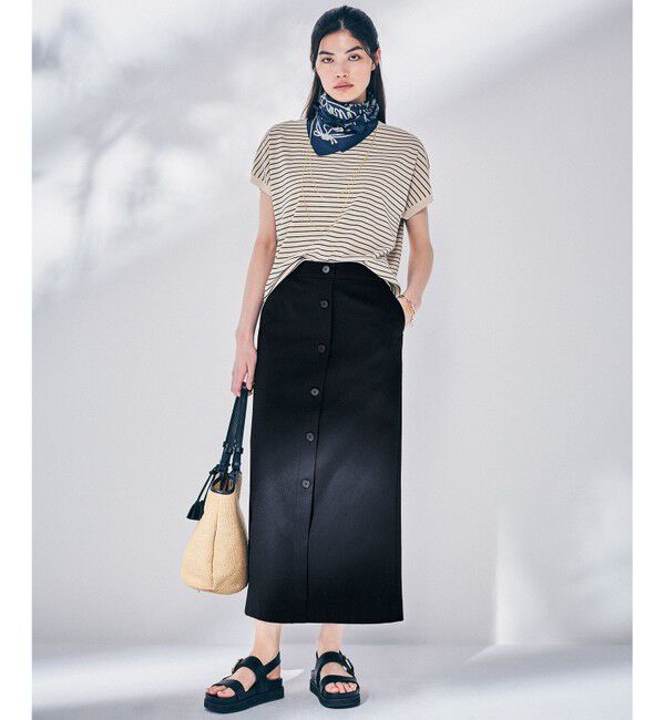 23区「【セットアップ対応】オックスストレッチ スカート」|スカート|