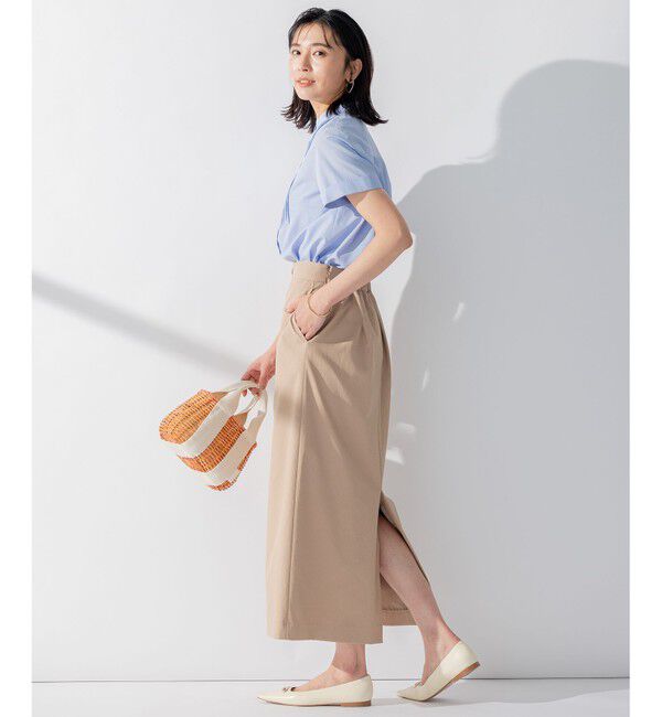 23区「【セットアップ対応】オックスストレッチ スカート」|スカート|