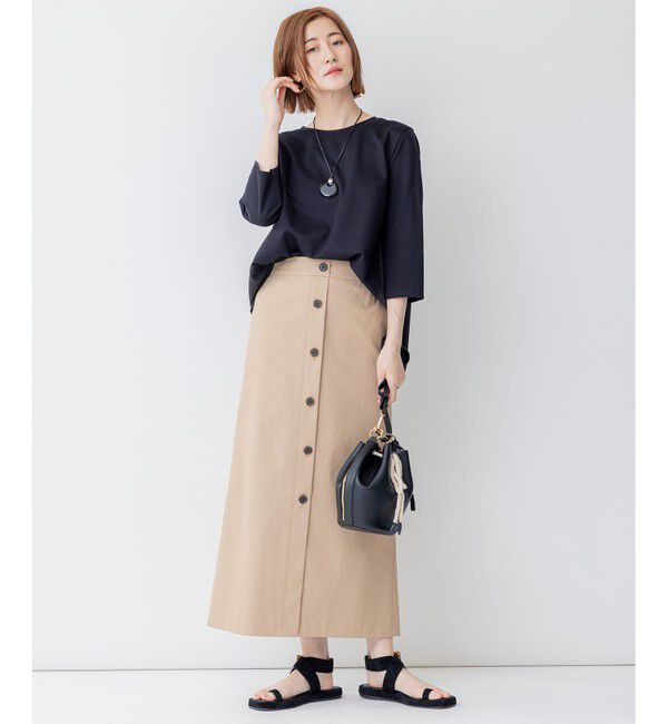 23区「【セットアップ対応】オックスストレッチ スカート」|スカート|