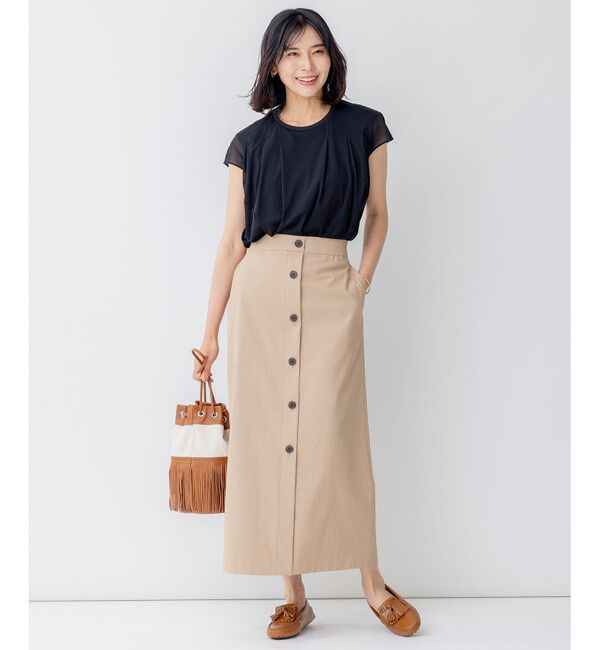 23区「【セットアップ対応】オックスストレッチ スカート」|スカート|