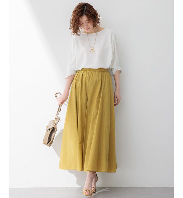 23区「【洗える】ストレッチジョーゼット フォルム カットソー」|Tシャツ・カットソー|