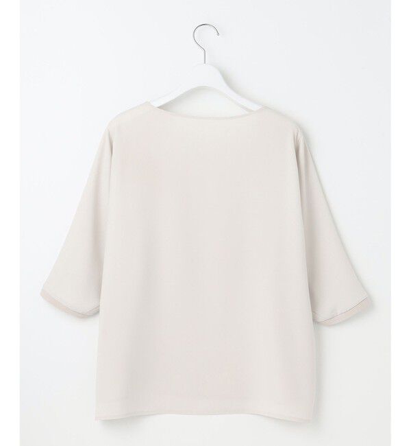 23区「【洗える】ストレッチジョーゼット フォルム カットソー」|Tシャツ・カットソー|