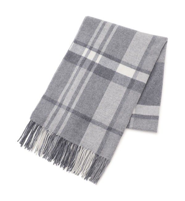 23区「カシミヤ チェック ストール」|ストール|