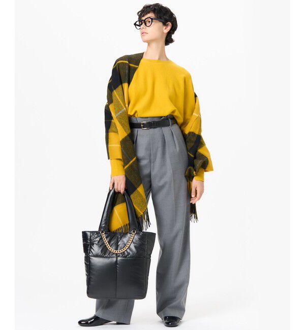 23区「カシミヤ チェック ストール」|ストール|