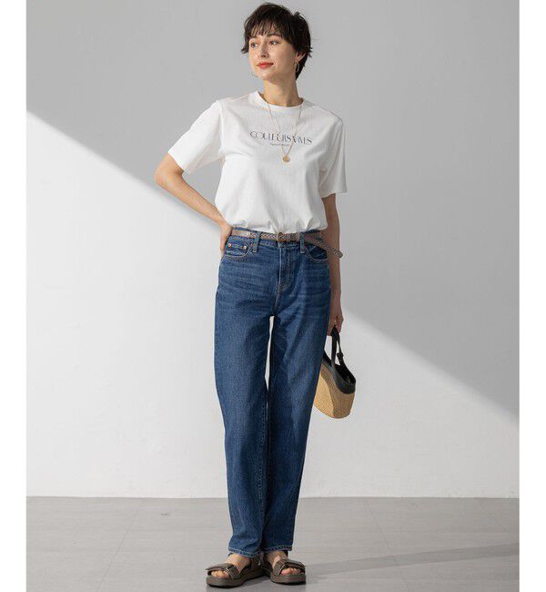 23区「【洗える】ボタニカル カラー Tシャツ」|Tシャツ・カットソー|