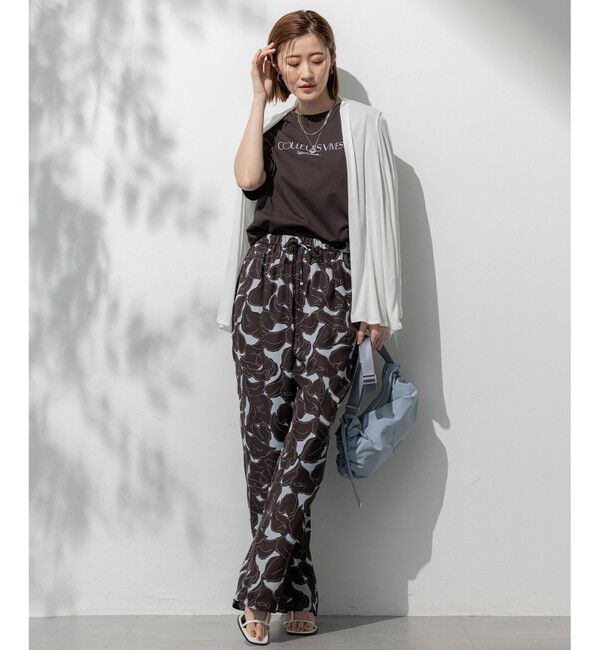 23区「【洗える】ボタニカル カラー Tシャツ」|Tシャツ・カットソー|