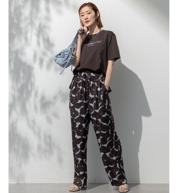 23区「【洗える】ボタニカル カラー Tシャツ」|Tシャツ・カットソー|