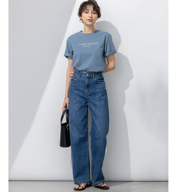 23区「【洗える】ボタニカル カラー Tシャツ」|Tシャツ・カットソー|