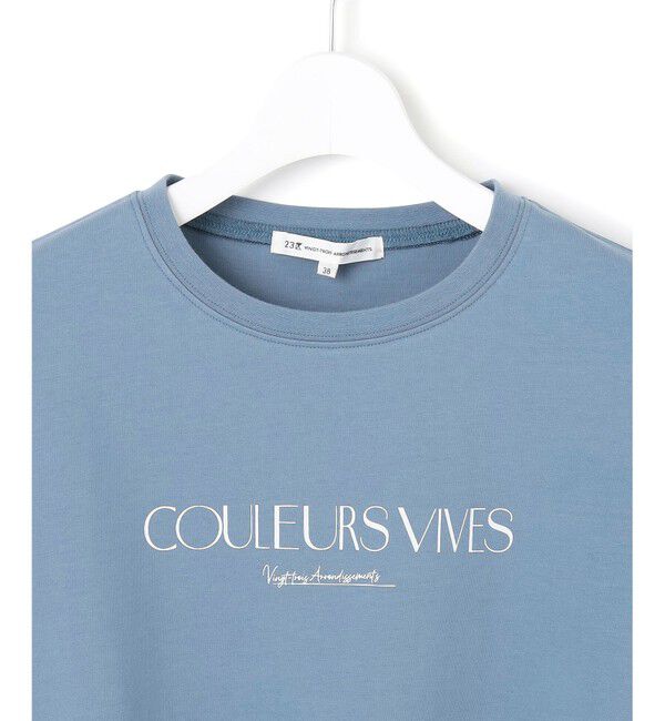 23区「【洗える】ボタニカル カラー Tシャツ」|Tシャツ・カットソー|