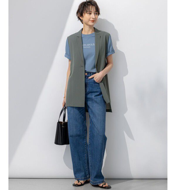 23区「【洗える】ボタニカル カラー Tシャツ」|Tシャツ・カットソー|