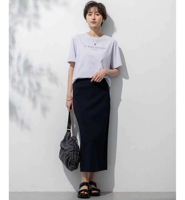 23区「【洗える】ボタニカル カラー Tシャツ」|Tシャツ・カットソー|