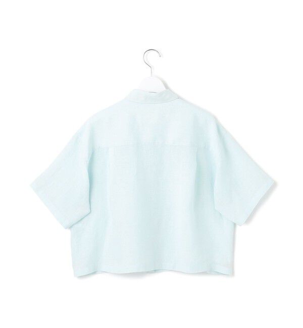 23区「【Oggi7月号掲載/洗える】LIBECOリネン クロップド デザイン シャツ」|シャツ・ブラウス|