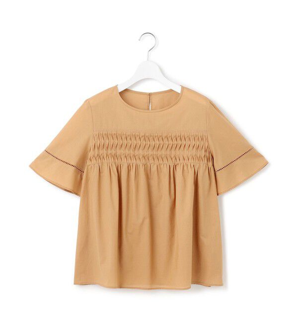 23区「【WEB&一部店舗限定】コットンローン ピンタック フレア ブラウス」|シャツ・ブラウス|