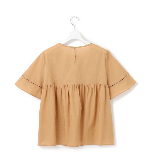 23区「【WEB&一部店舗限定】コットンローン ピンタック フレア ブラウス」|シャツ・ブラウス|