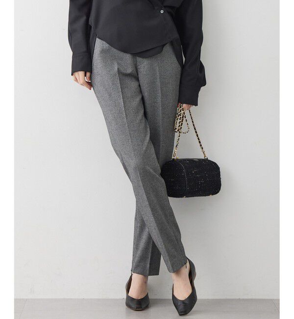 23区「【洗える】フランネル2WAY テーパード パンツ」|その他|グレー系