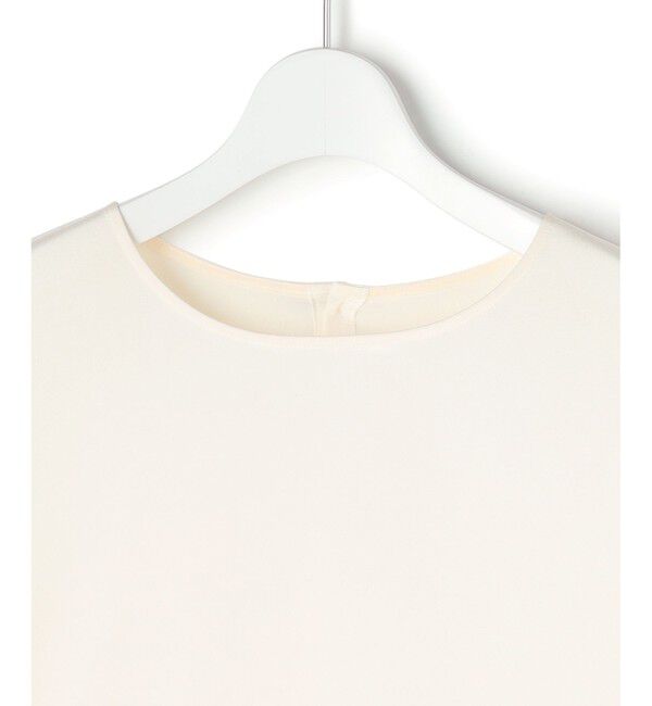 23区「カフスボタン サテンTEEブラウス」|シャツ・ブラウス|