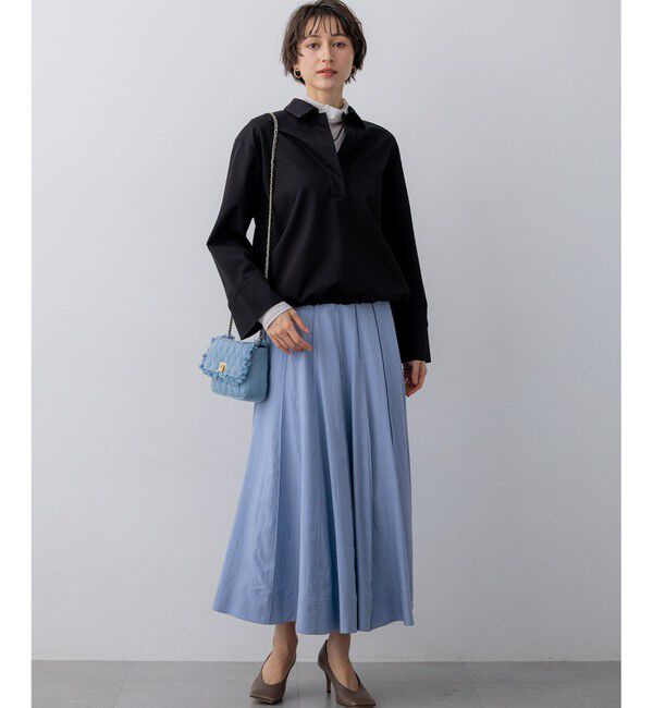 23区「コンパクトツイル スキッパー カットソー」|Tシャツ・カットソー|