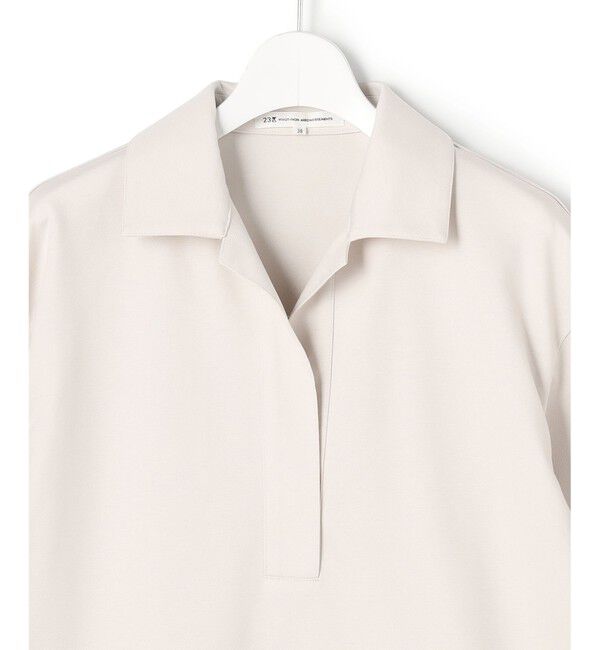 23区「コンパクトツイル スキッパー カットソー」|Tシャツ・カットソー|