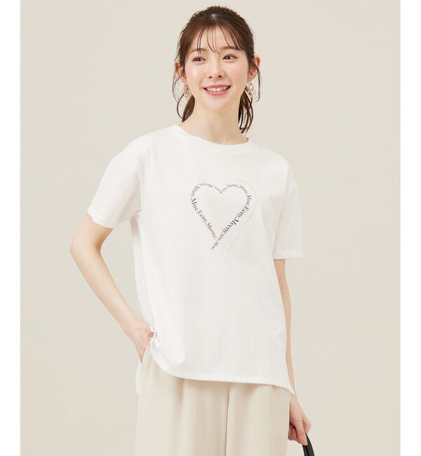 ANY SIS「【洗える】アソートロゴ Tシャツ」|Tシャツ・カットソー|ハートオフ