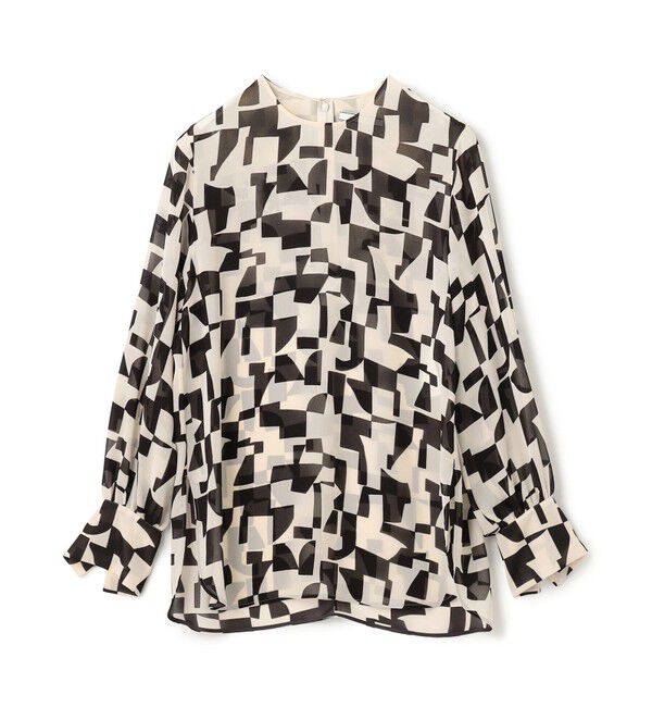 BEIGE,「LUCIE / ノーカラーブラウス」|シャツ・ブラウス|