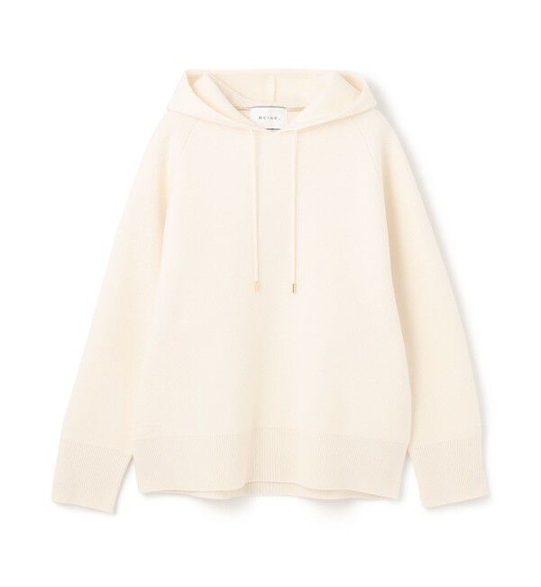 BEIGE,「COURCETTE / ウールニットパーカー」|ニット・セーター|