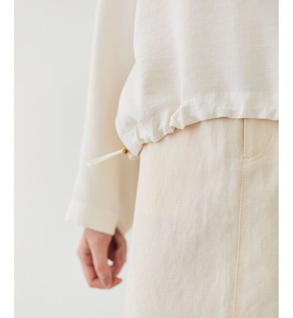 BEIGE,「BROOM / スウェット風プルオーバードロストトップス」|Tシャツ・カットソー|