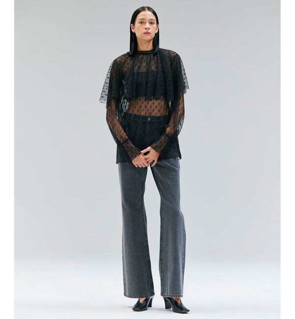 BEIGE,「【洗える・Oggi 11月号掲載】CLOVIS / ケープデザイン総レースブラウス」|シャツ・ブラウス|