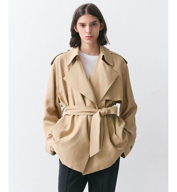 BEIGE,「VESZELYITE / ラップショートトレンチコート」|その他|Camel