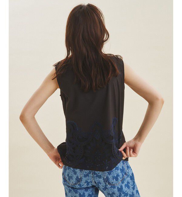 GRACE CONTINENTAL「エスニック刺繍ノースリーブ」|シャツ・ブラウス|