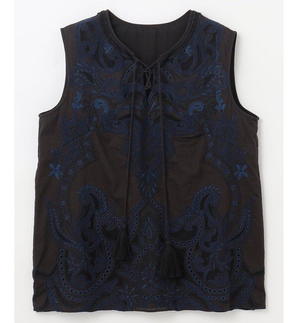 GRACE CONTINENTAL「エスニック刺繍ノースリーブ」|シャツ・ブラウス|