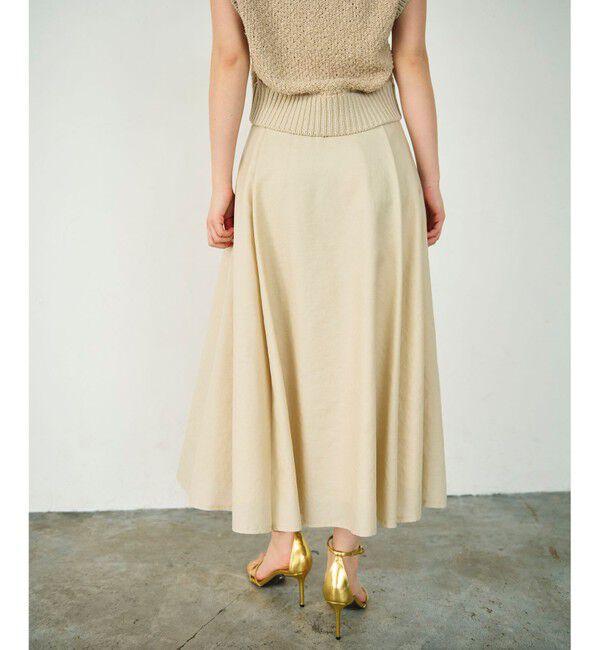 Diagram「リネンタッチタックフレアスカート」|スカート|