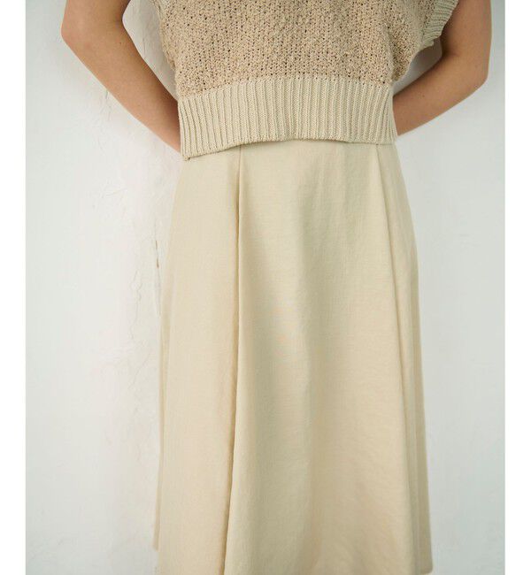 Diagram「リネンタッチタックフレアスカート」|スカート|