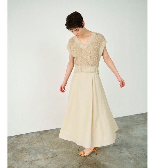 Diagram「リネンタッチタックフレアスカート」|スカート|